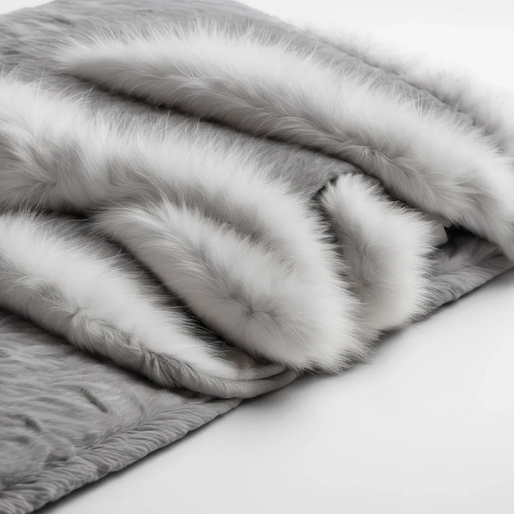 Kuscheldecke FauxFur Silver